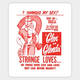 Glen or Glenda (red) Sticker